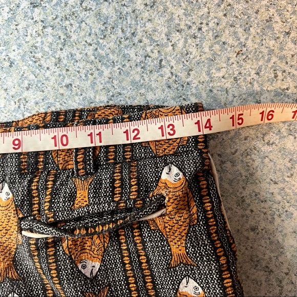 Anthropologie Cartonnier Fish Patterned Ankle Pants - Picture 9 of 16